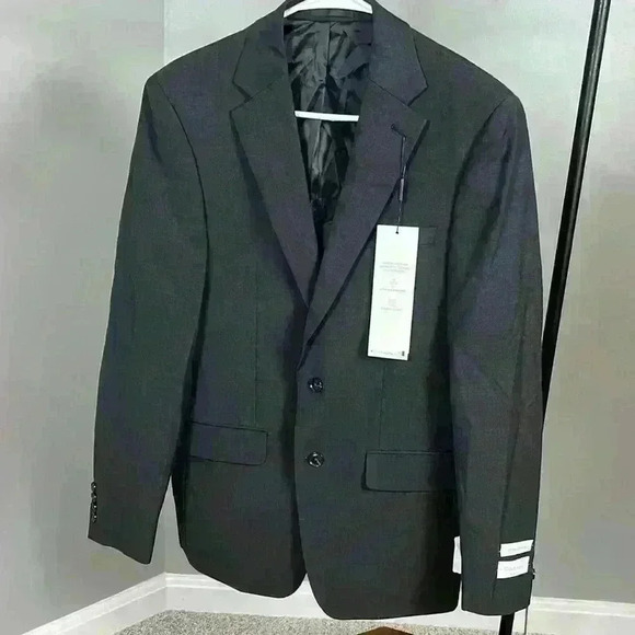 Calvin Klein Suit Jacket| Slim Fit | Charcoal Color | 38 Regular - Picture 2 of 9